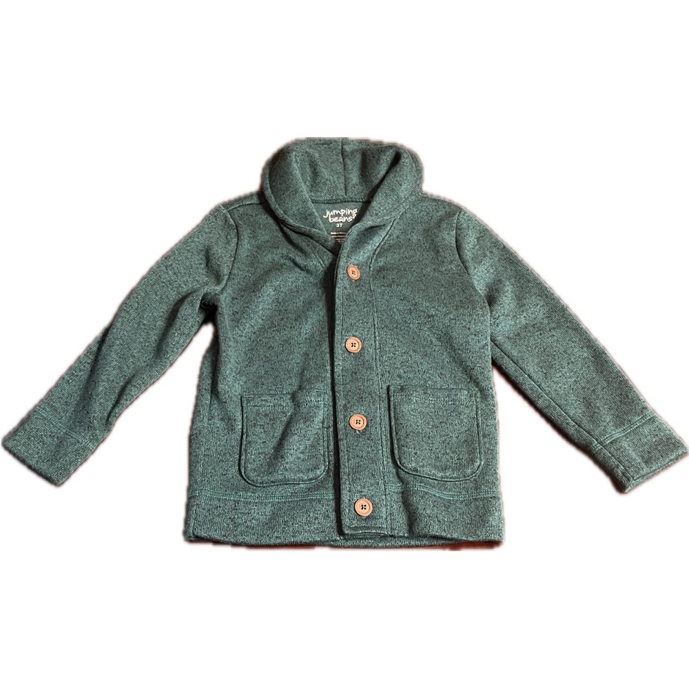 Kids, boys, sweater. Christmas. Green, long sleeves 3T 100% polyester.